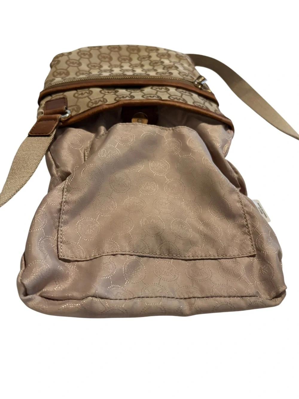 Michael Kors Brown Logo Crossbody Messenger Bag